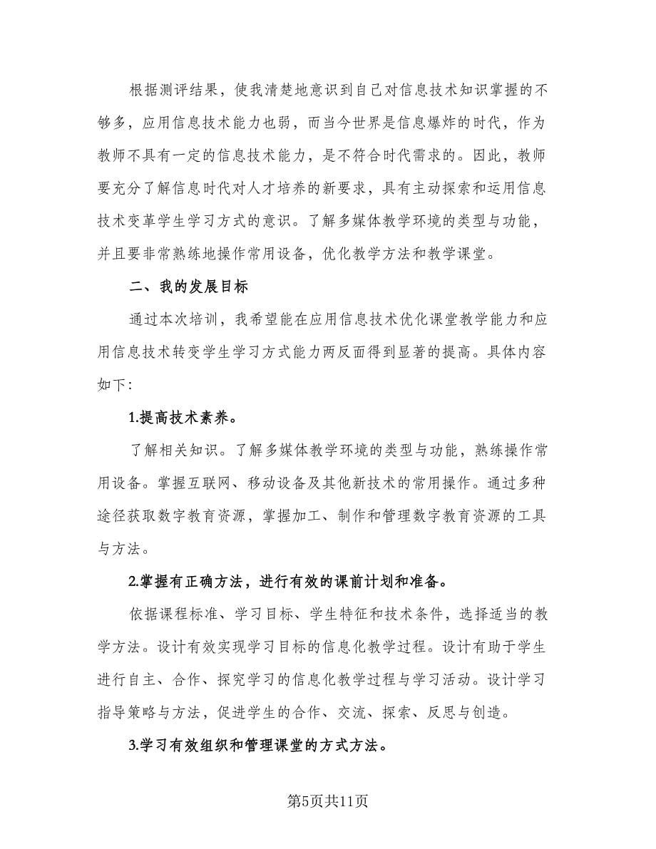 教师信息技术提升研修个人工作计划例文（五篇）.doc_第5页