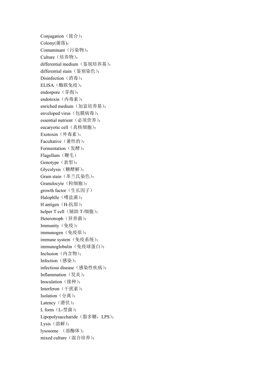 微生物词汇汉英、英汉对照.doc_第2页