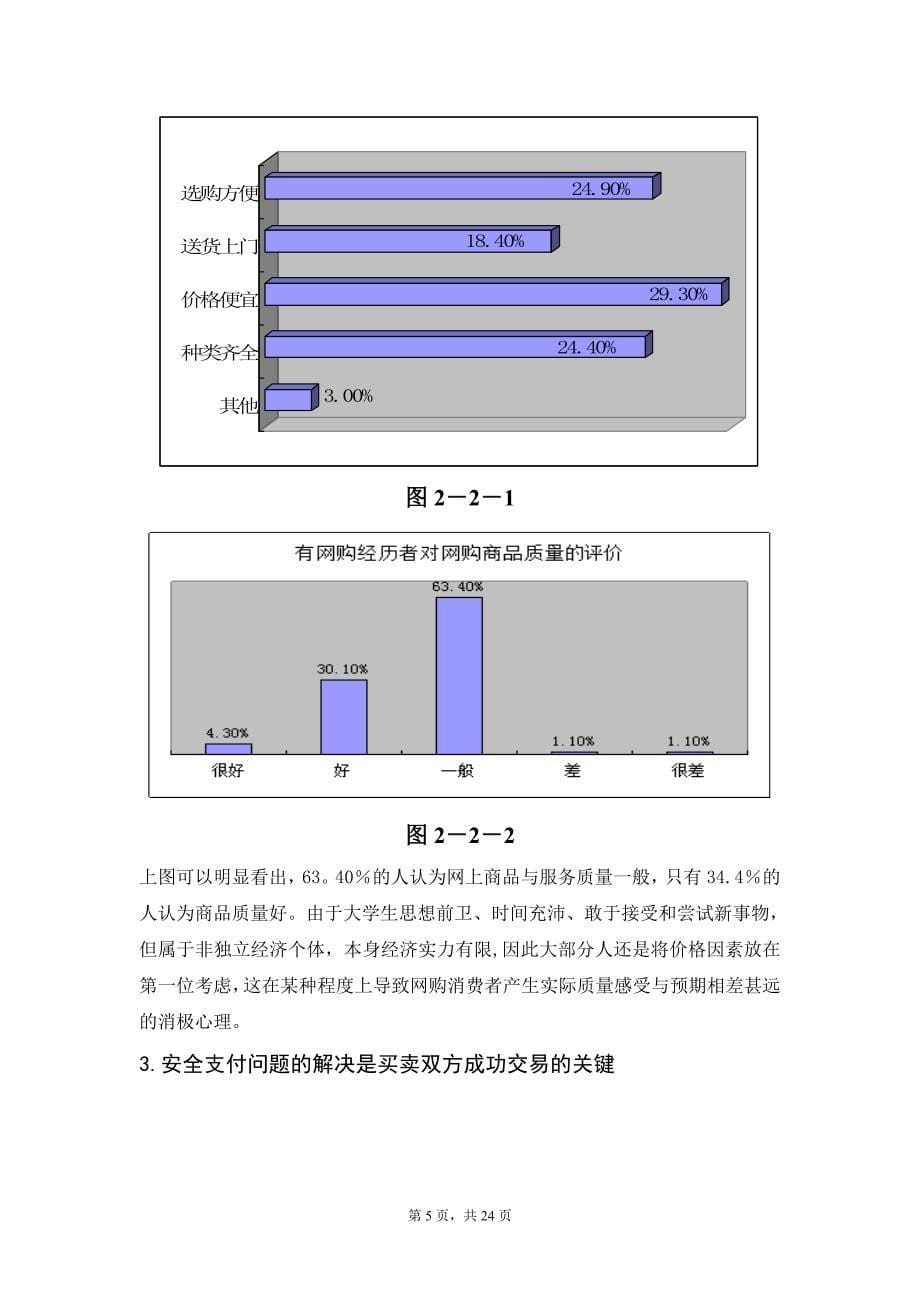 大学生网购影响因素调查报告_第5页