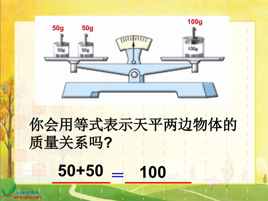 (苏教版)五年级数学下册课件_认识方程与等式_第3页