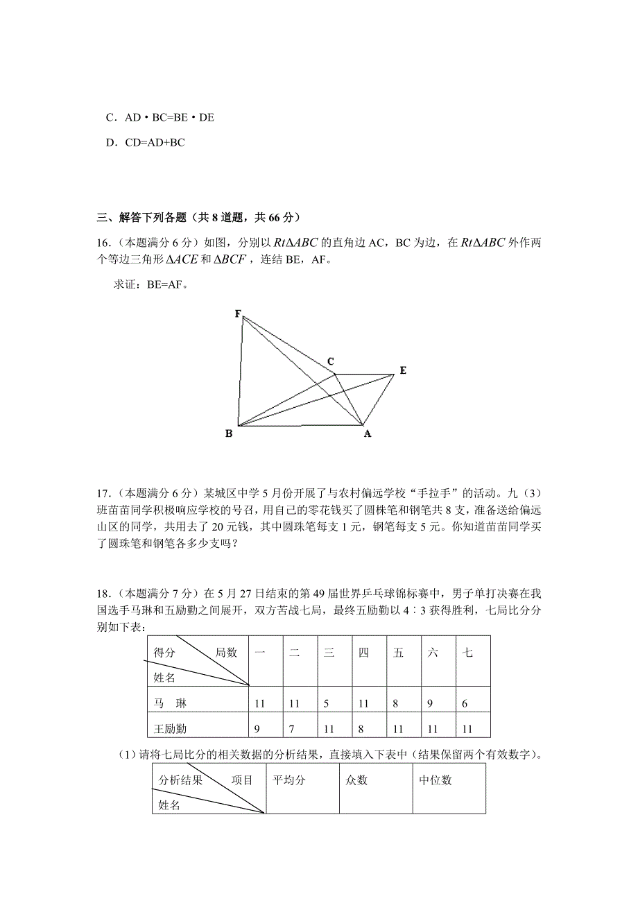 湖北黄冈普通高中和中等职业学校招生考试_第4页