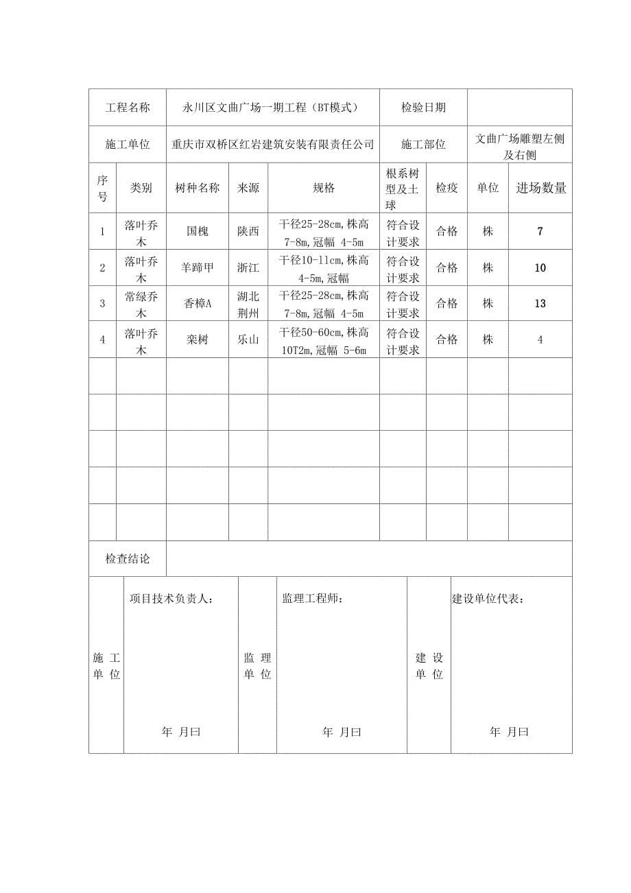 苗木进场检查记录_第5页