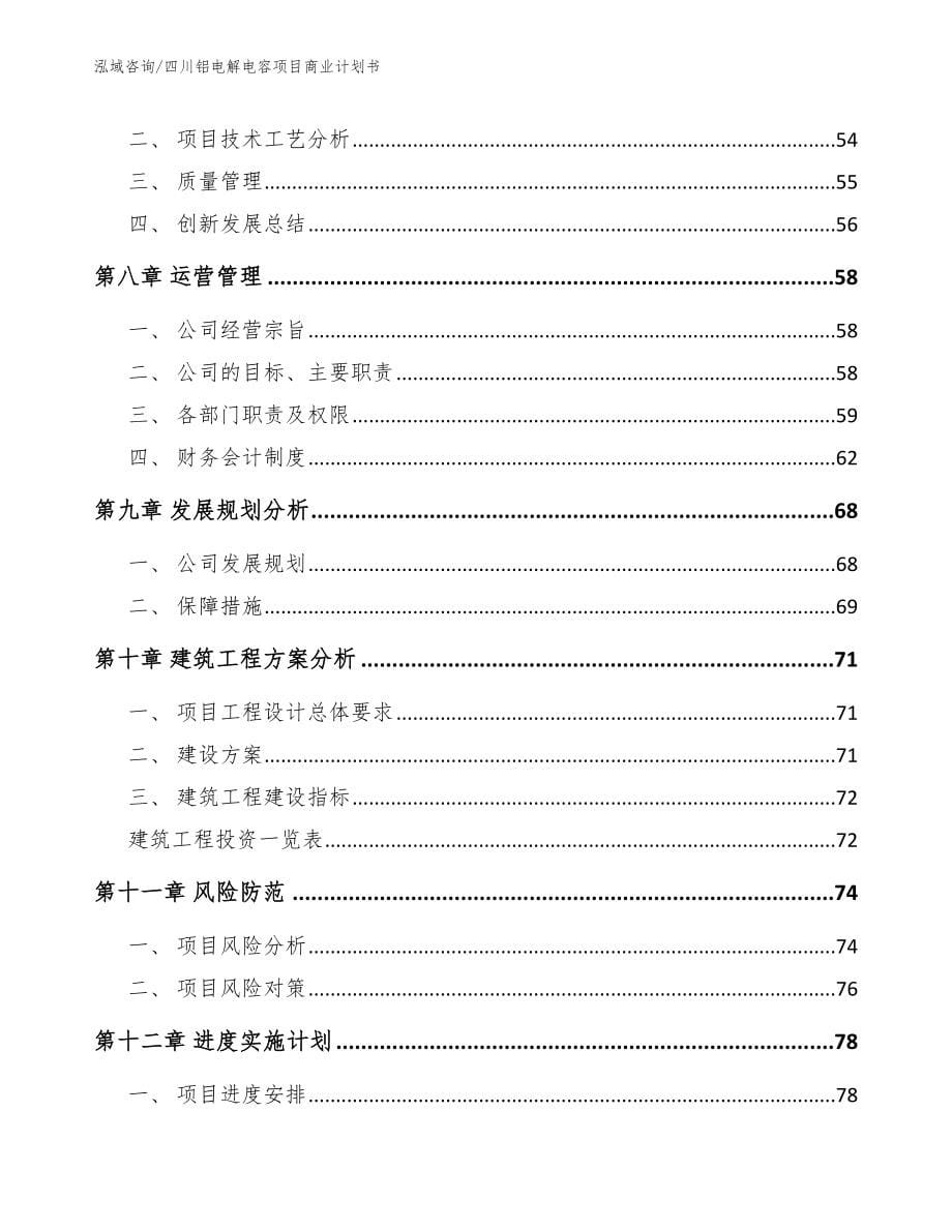 四川铝电解电容项目商业计划书_第5页