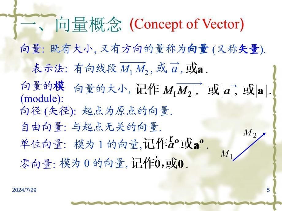 高等数学课件：8-1 向量及其线性运算_第5页