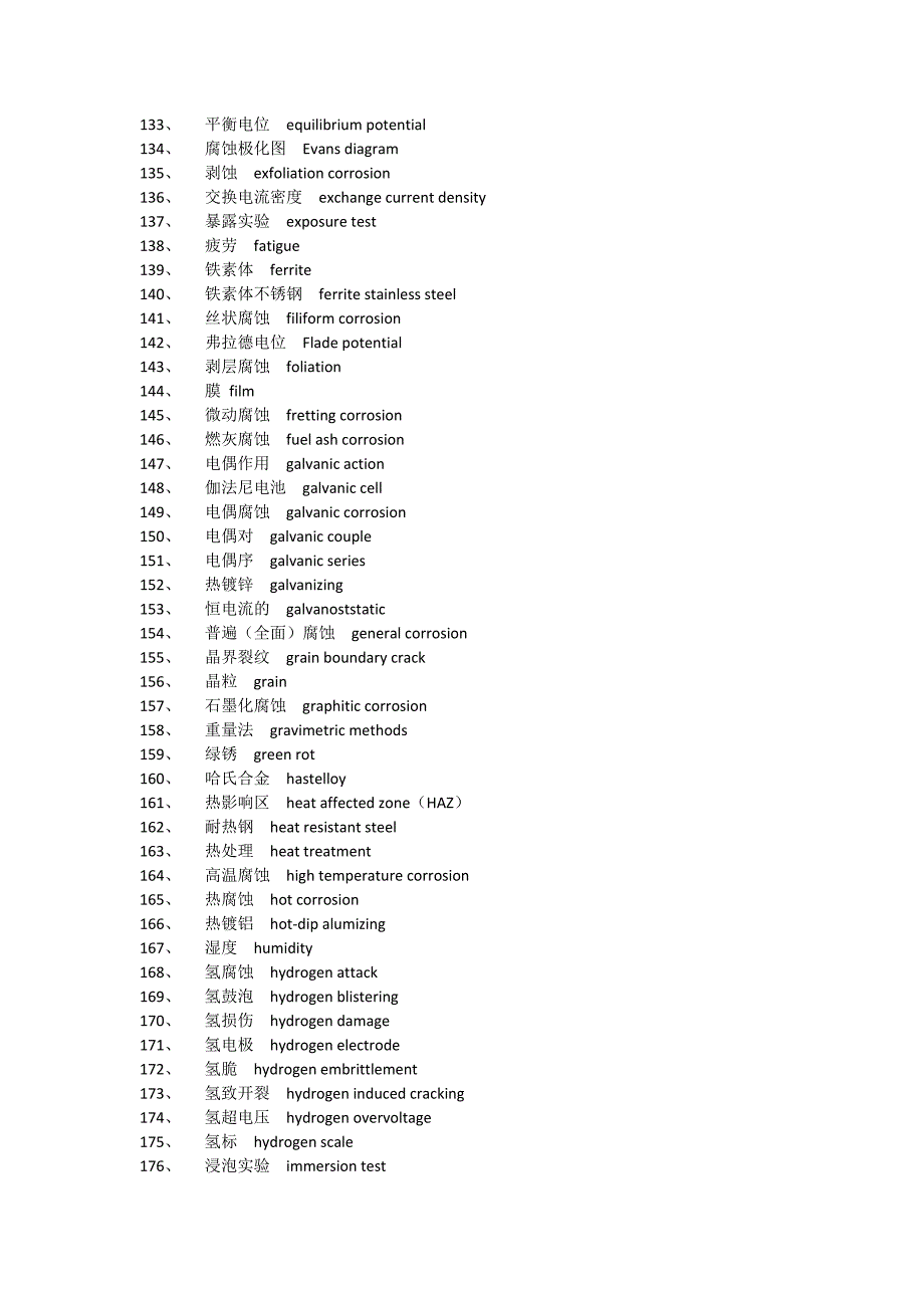 腐蚀与防护术语中、英文名词对照_第4页