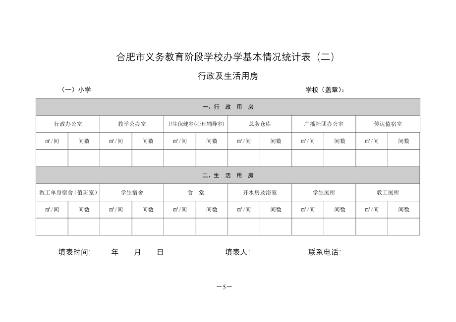 合肥市义务教育阶段学校办学基本情况统计表(一).doc_第3页