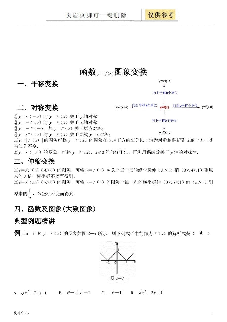 高中常见函数图像及基本性质70561[教学备用]_第5页