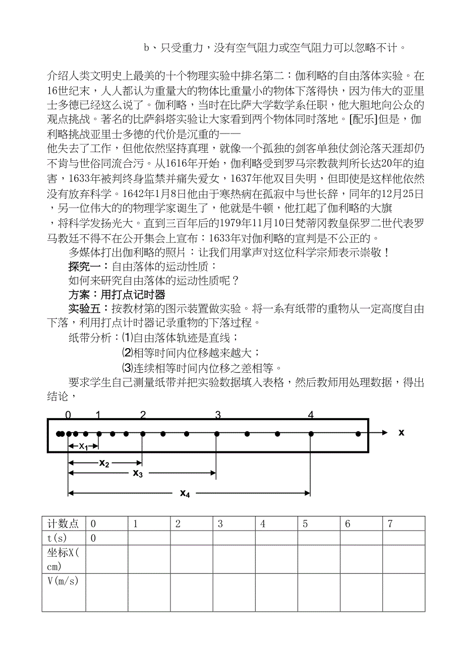 2023年高中物理自由落体运动教案新人教版.docx_第2页