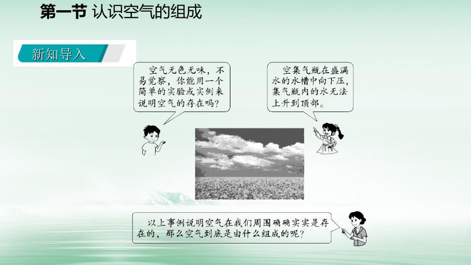 九年级化学上册 第四单元 我们周围的空气 第一节 空气的成分 4.1.1 认识空气的组成课件 （新）鲁教_第3页