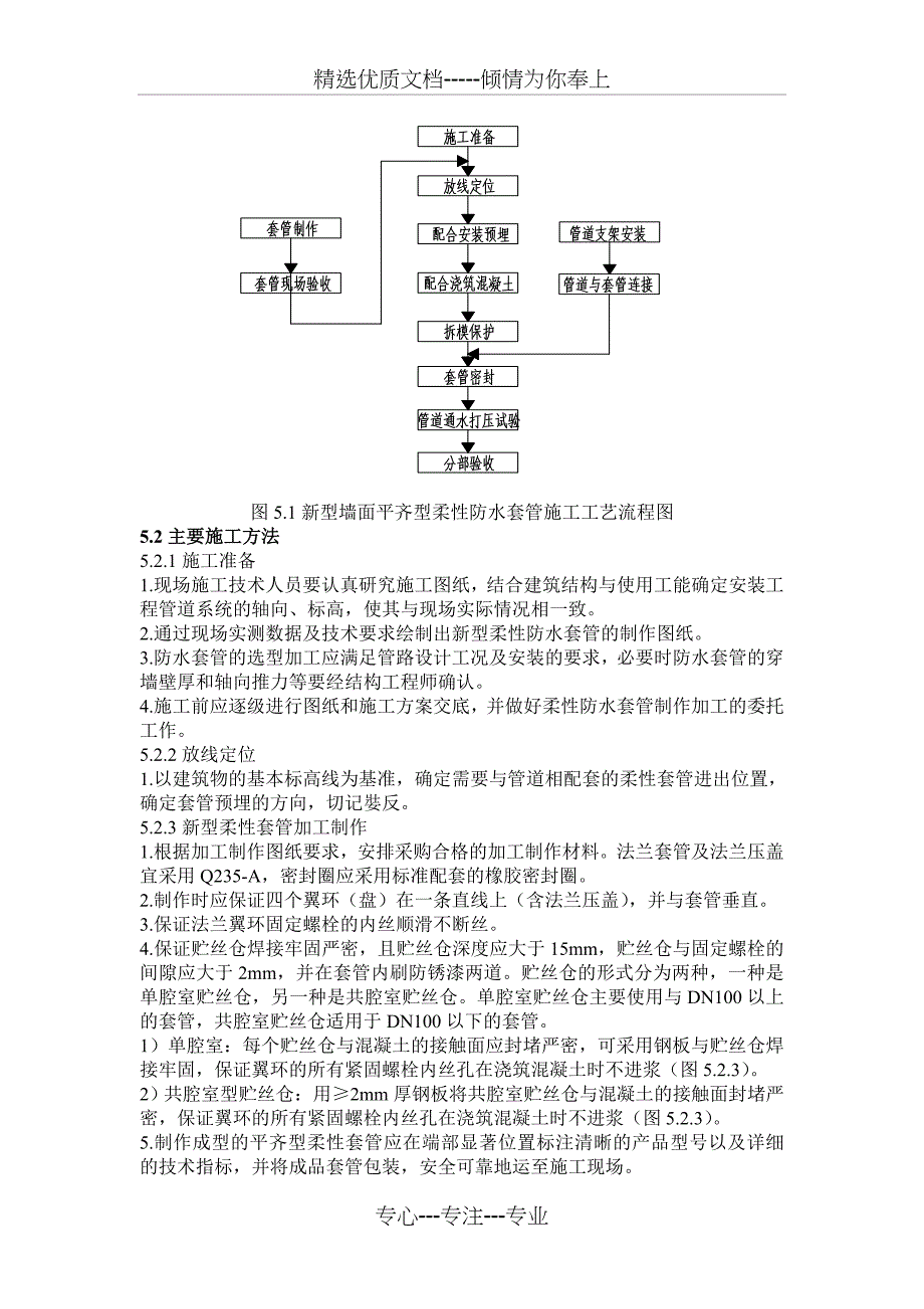 地下室混凝土外墙防水套管安装工法_第4页