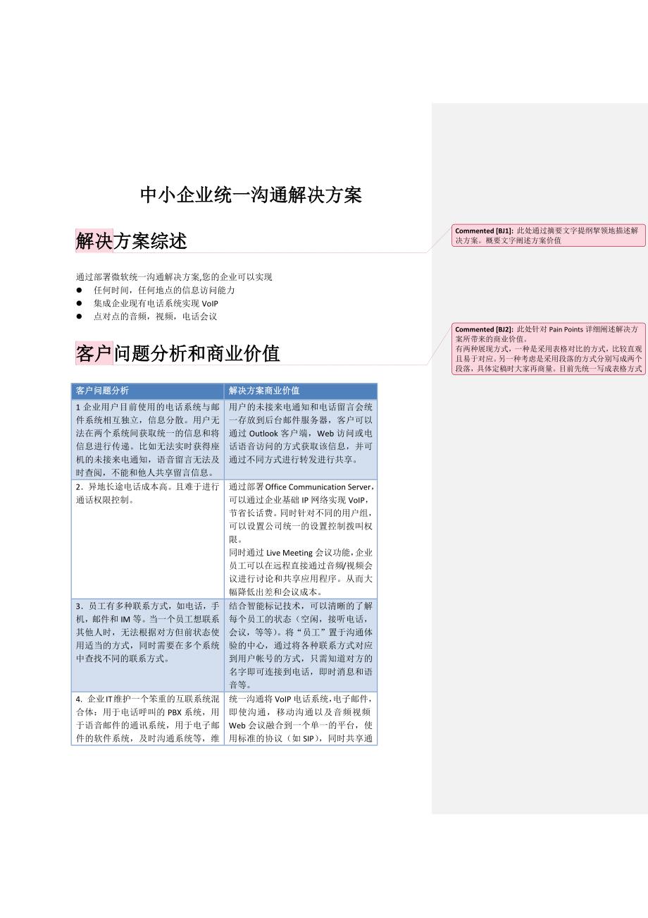 中小企业统一沟通解决方案介绍_第1页