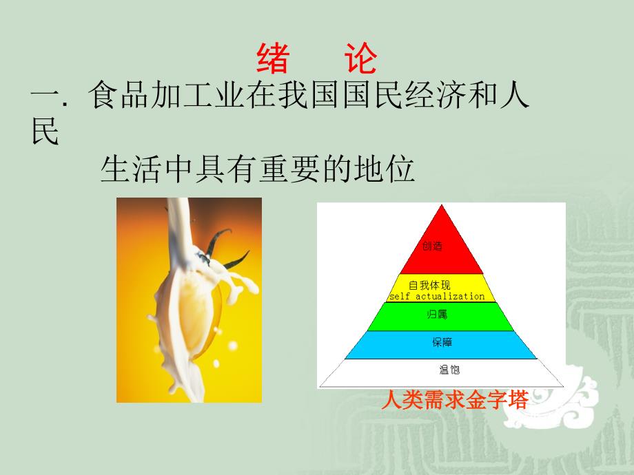 食品加工业在我国国民经济和人民_第1页
