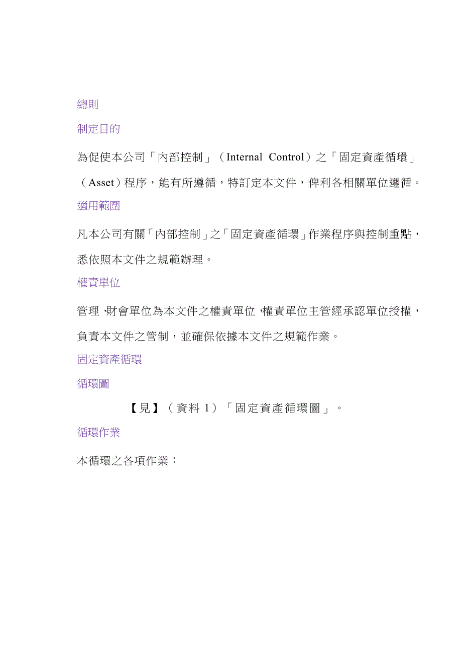 某公司固产循环内控制度_第3页