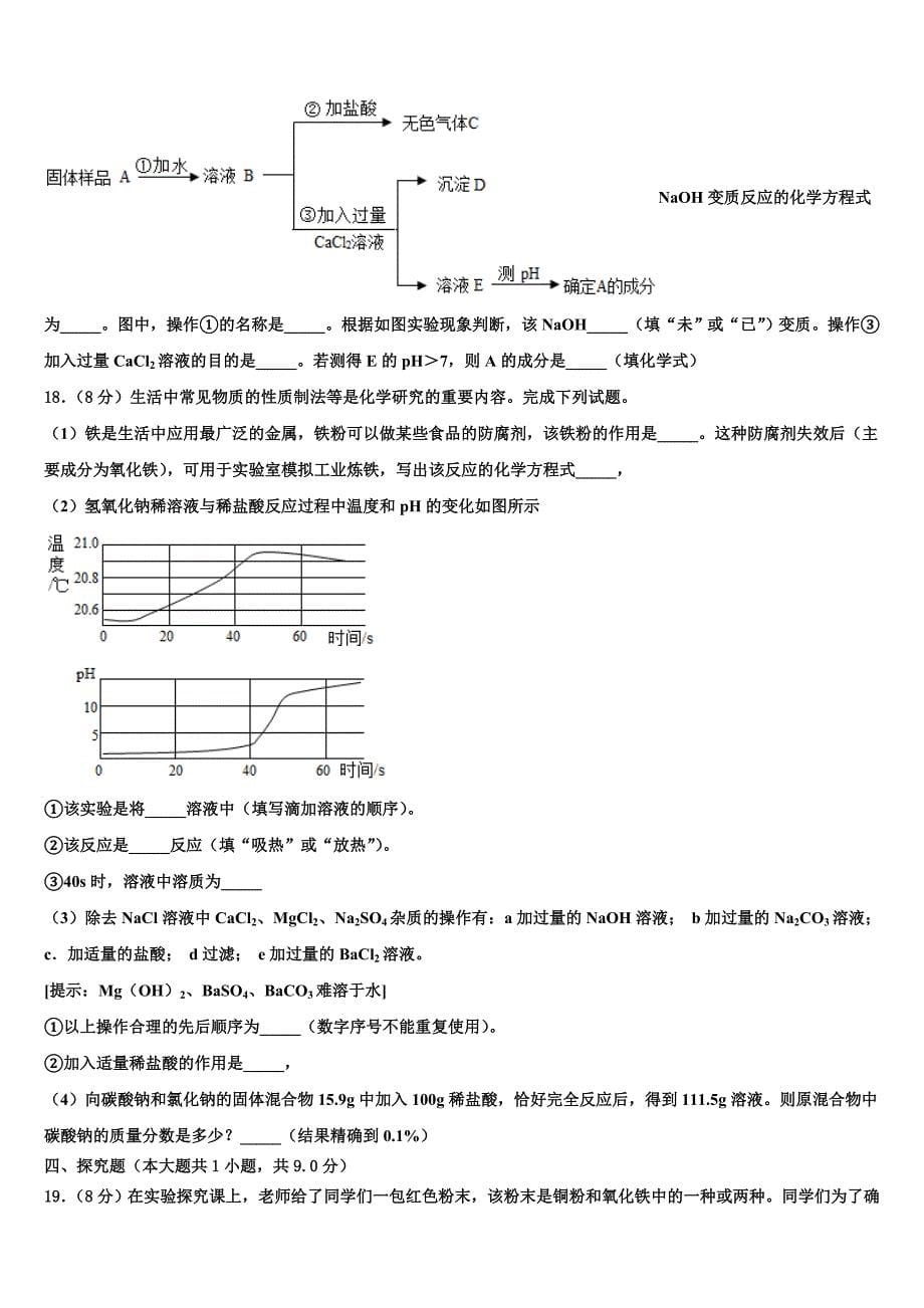 2023学年山东省日照市重点名校中考押题化学预测卷（含解析）.doc_第5页