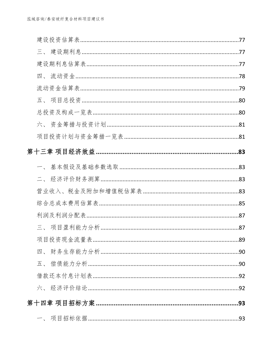 泰安玻纤复合材料项目建议书_第4页