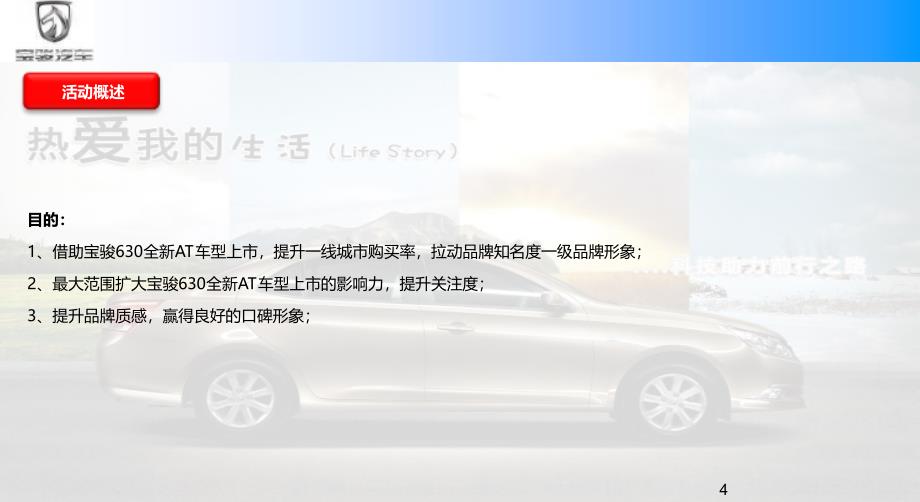 “双优动力组合与您共驭前程”宝骏630AT成都汽车上市品鉴体验会_第4页