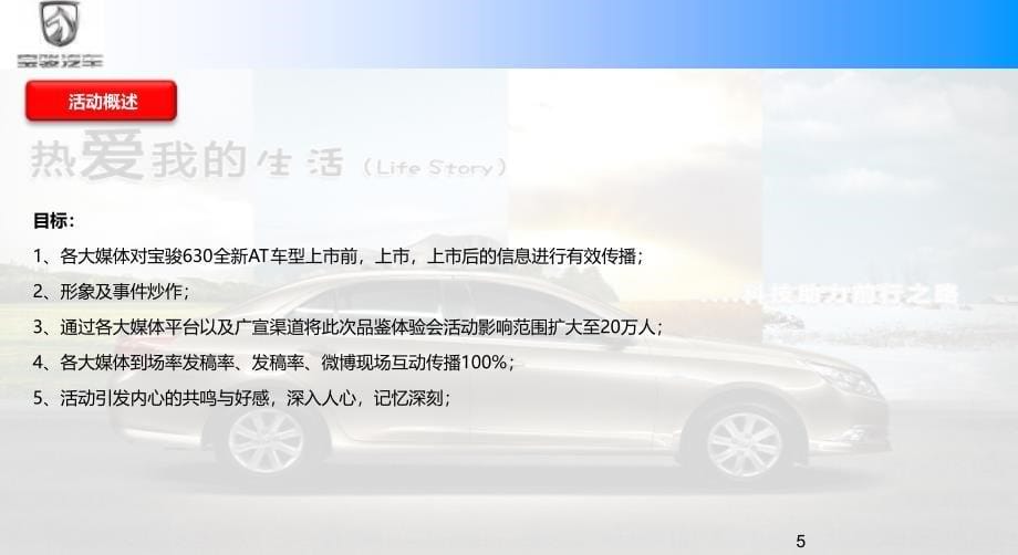 “双优动力组合与您共驭前程”宝骏630AT成都汽车上市品鉴体验会_第5页