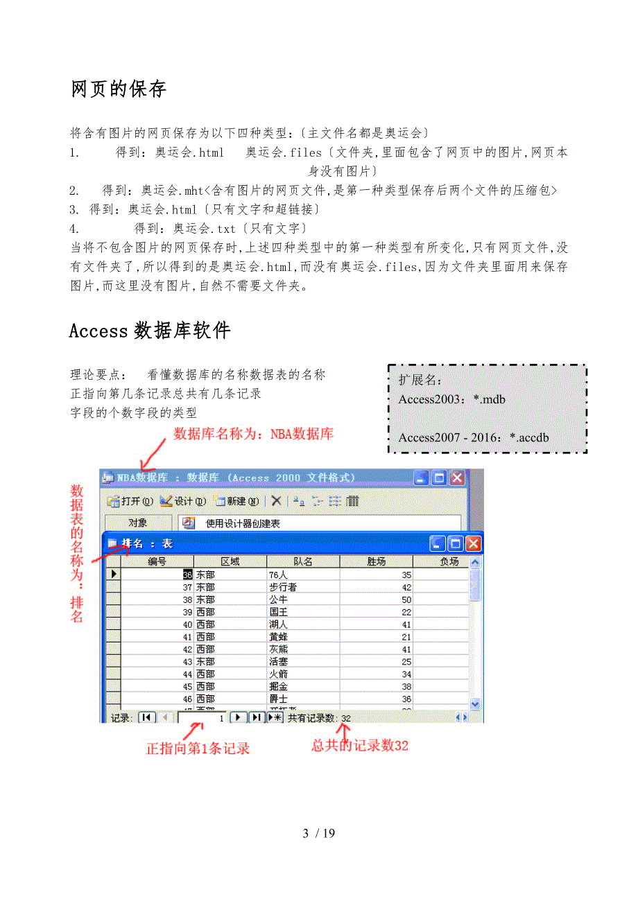 浙江信息技术学考总复习知识点总结_第3页