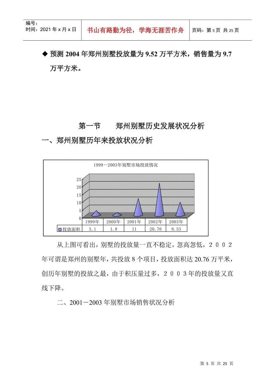 某地别墅发展状况及分析预测报告_第5页