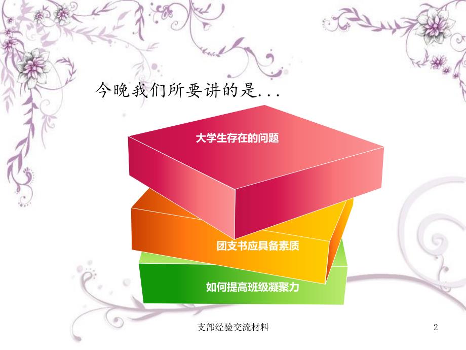 支部经验交流材料课件_第2页