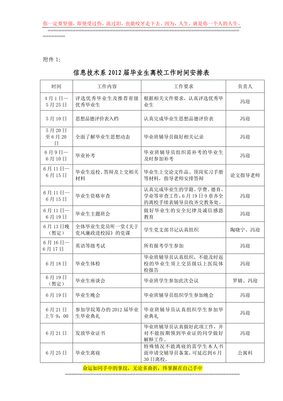 信息技术系毕业生离校工作方案_第4页