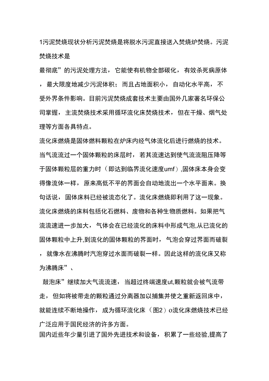 污泥焚烧现状分析_第1页