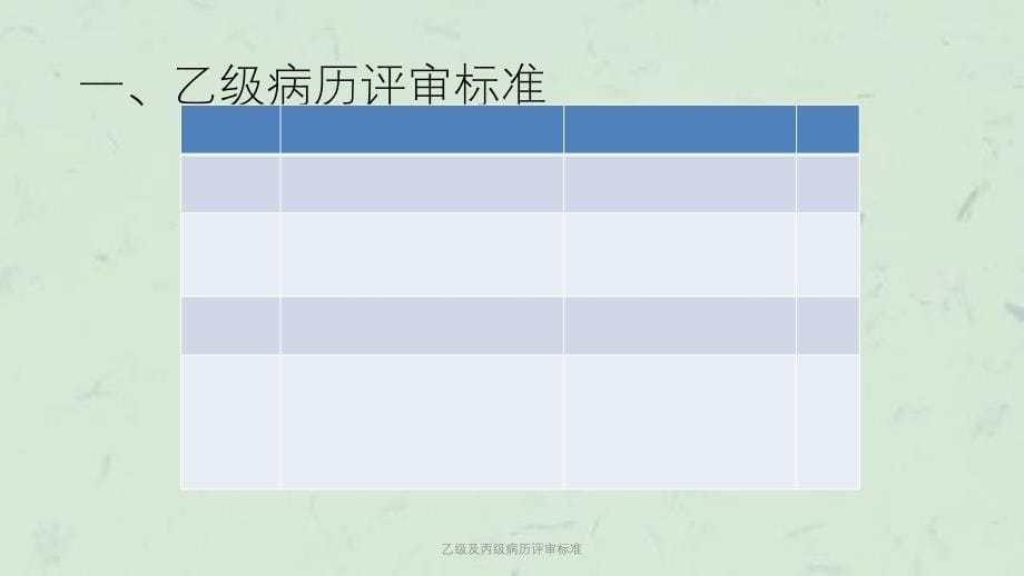 乙级及丙级病历评审标准课件_第5页