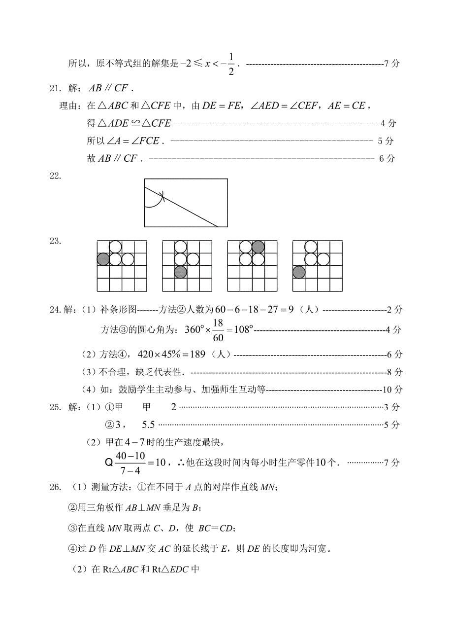 达依初级中学2010年毕业考试数学试卷_第5页