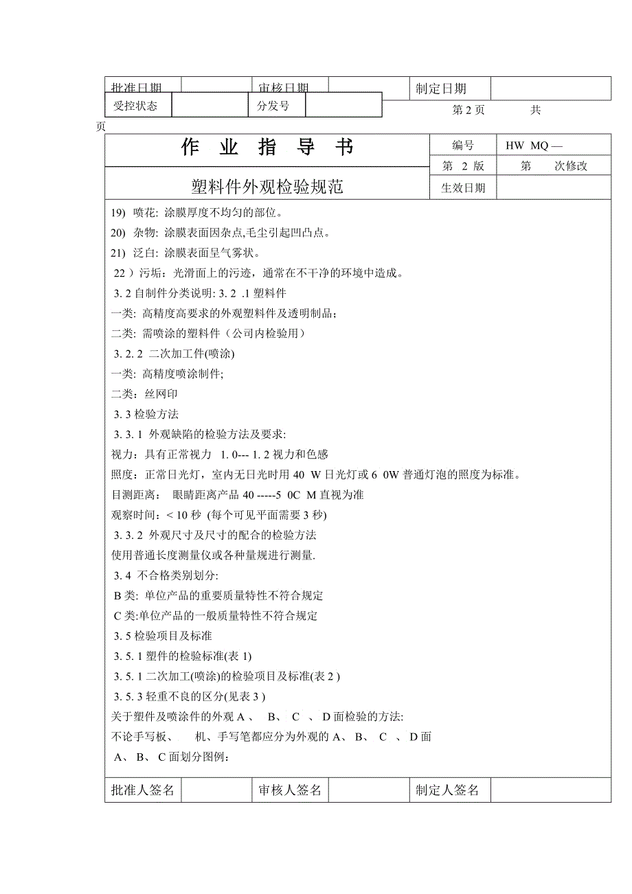 塑料件外观检验规范_第2页