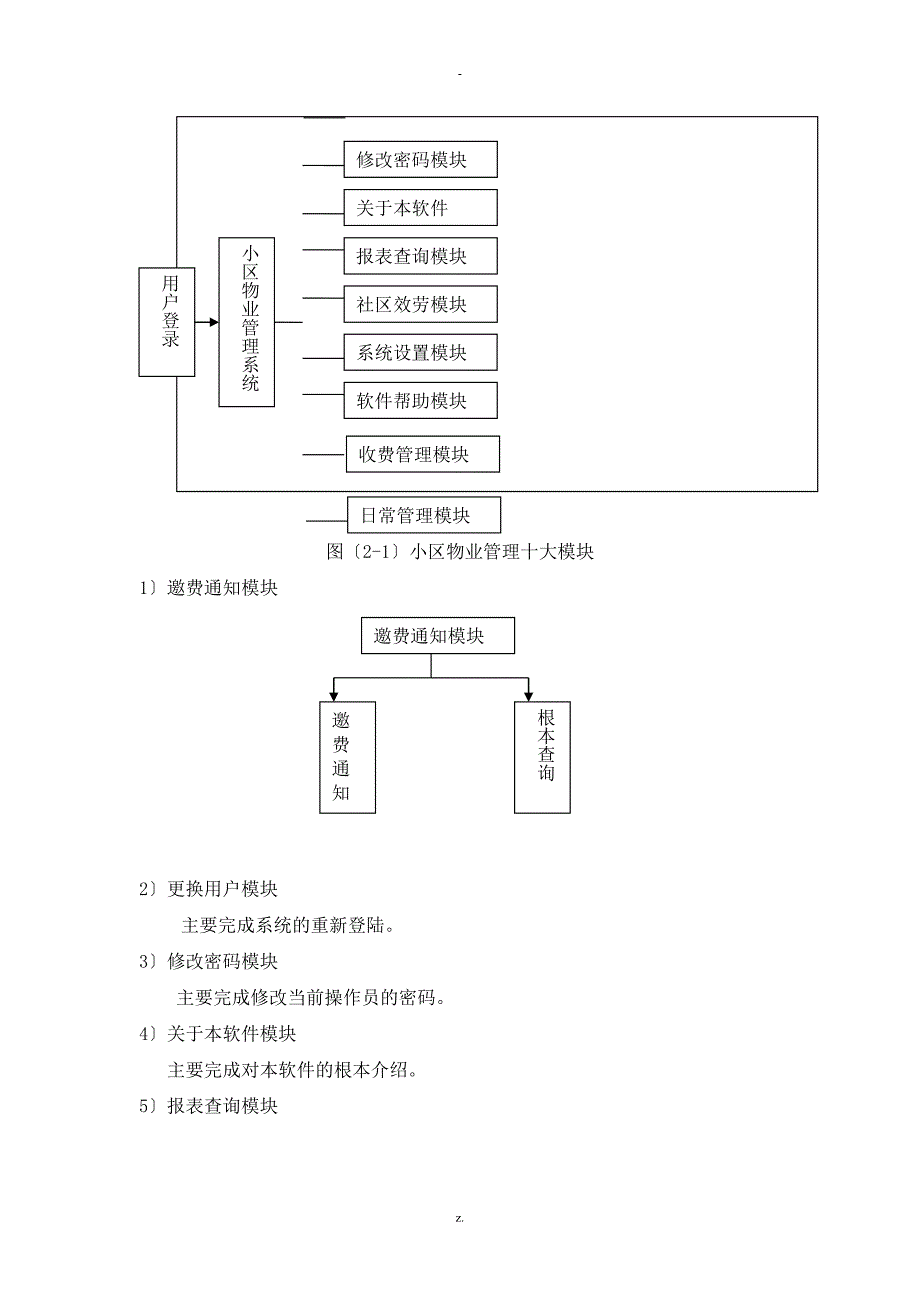 小区物业管理系统需求分析_第4页