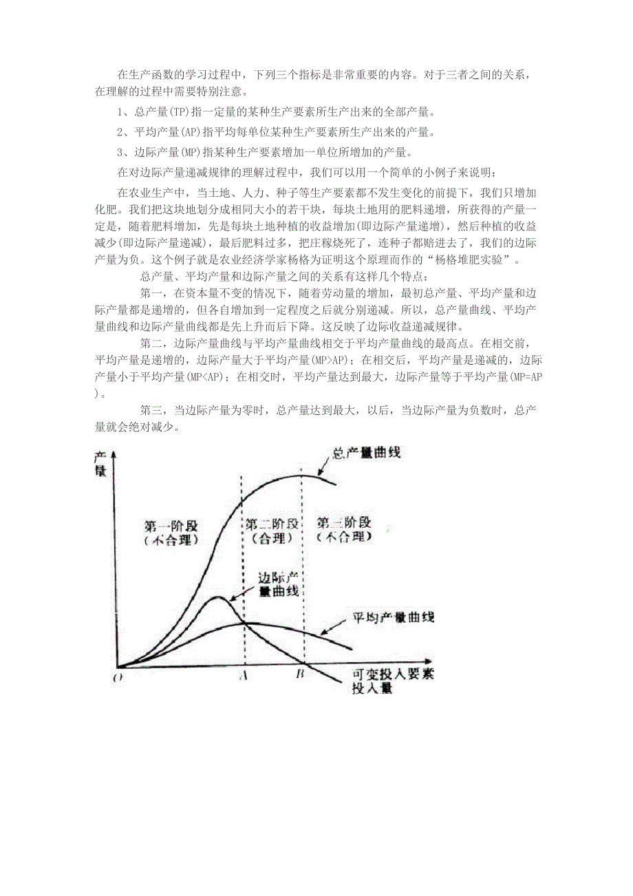 总产量、平均产量和边际产量的关系分析_第1页