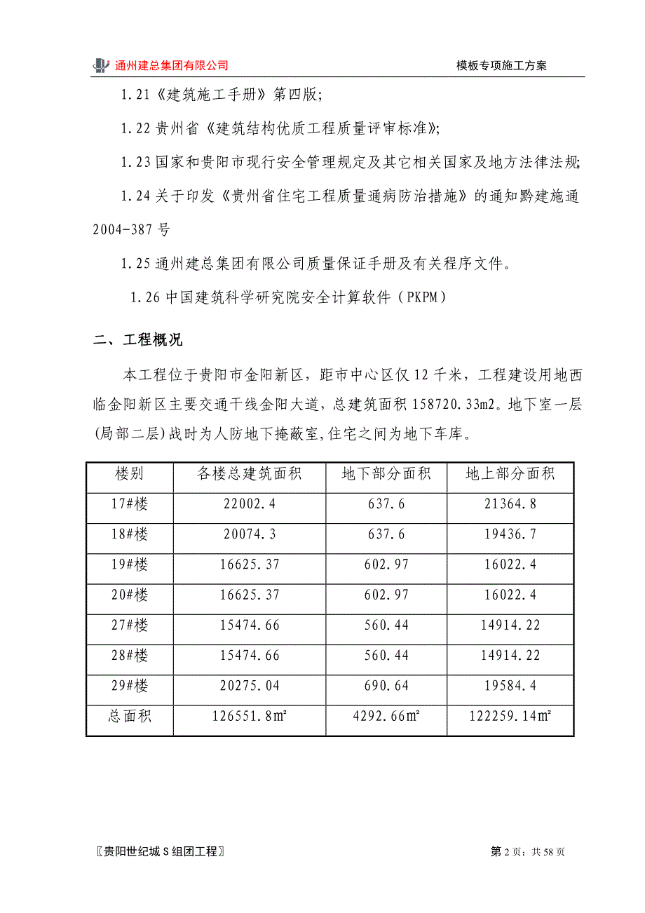 住宅楼模板专项施工方案4_第2页