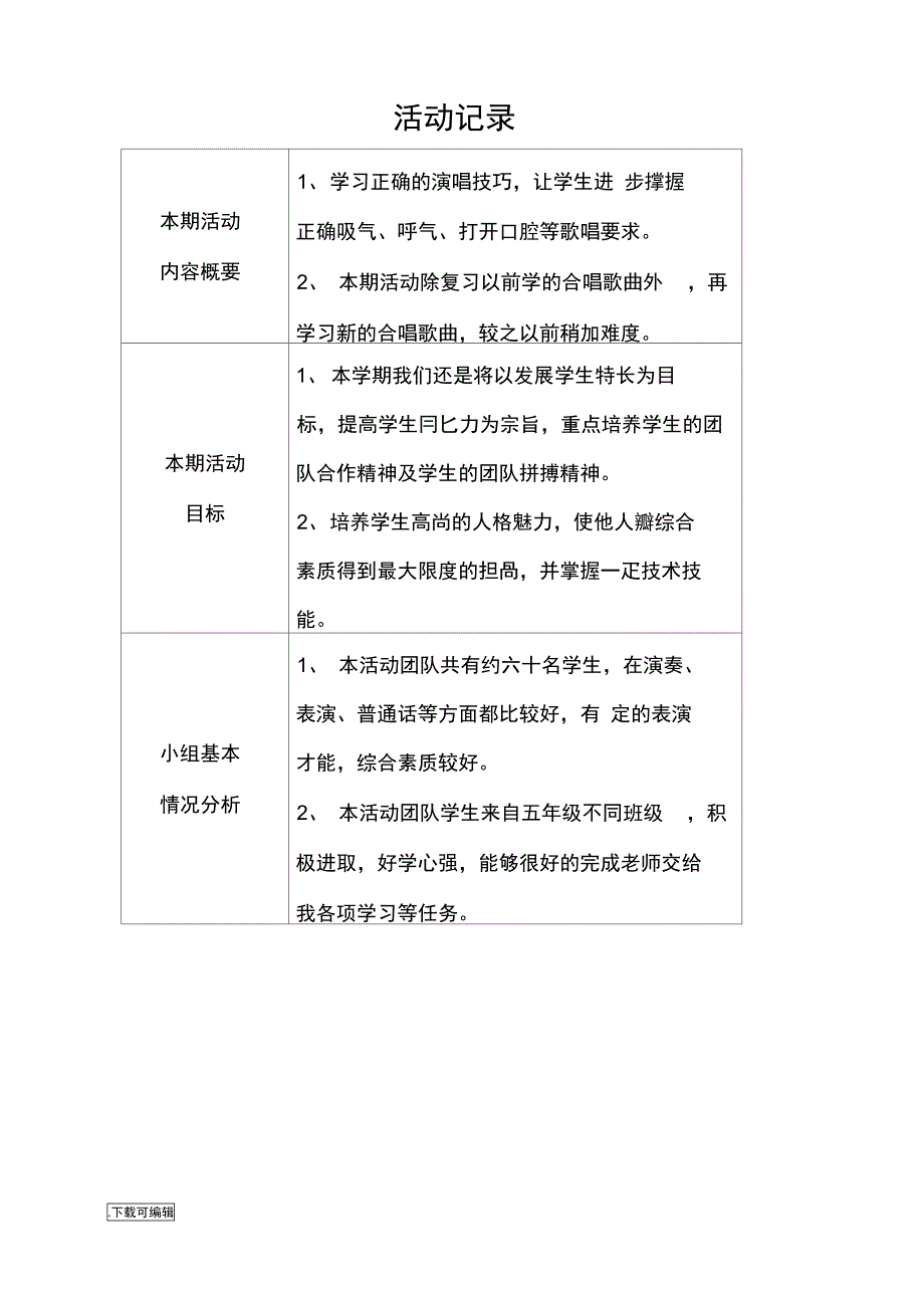 合唱团兴趣小组活动记录文本_第2页