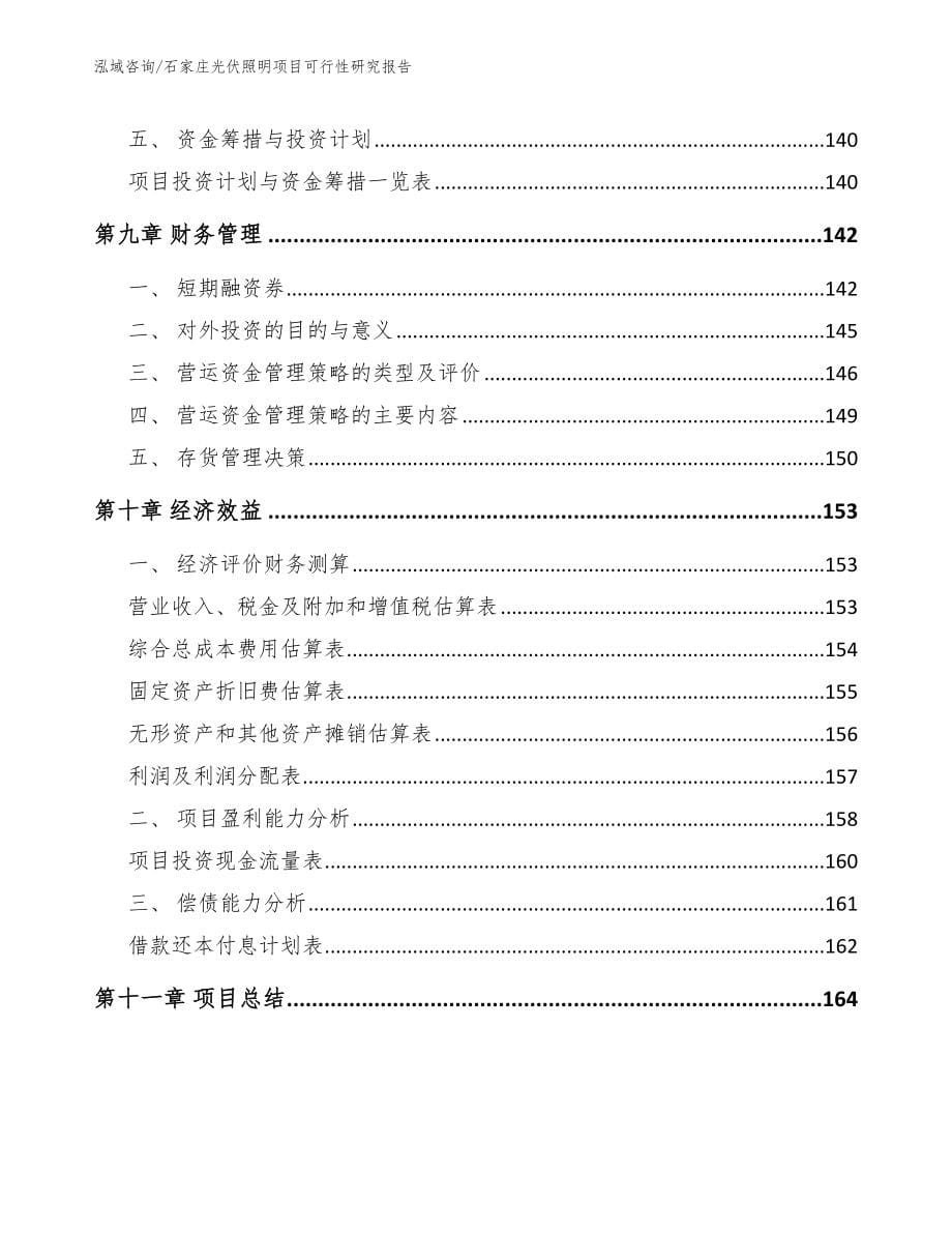 石家庄光伏照明项目可行性研究报告（范文模板）_第5页