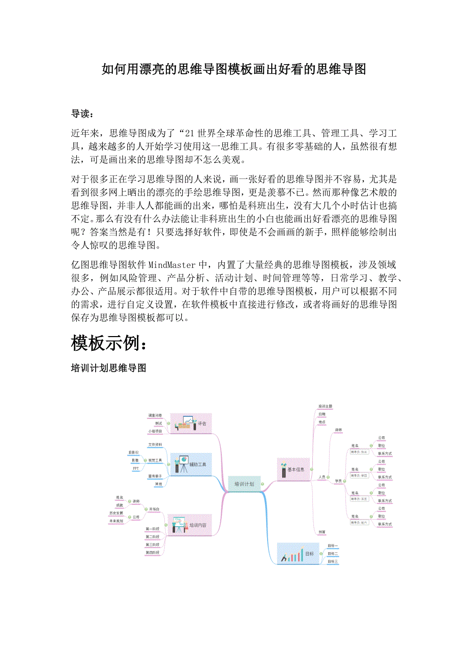 如何用漂亮的思维导图模板画出好看的思维导图_第1页