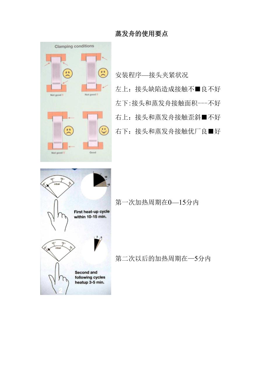 蒸发舟的使用要点_第1页