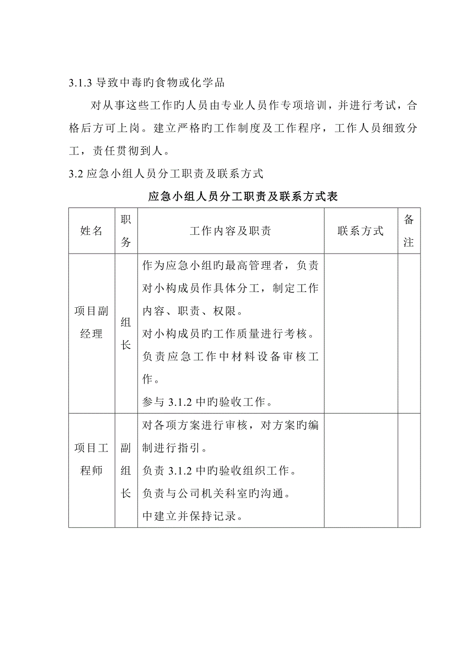 应急全新预案与响应综合计划_第4页