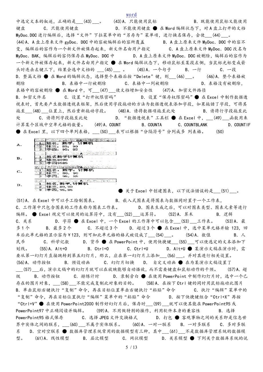 信息技术处理员考试知识点_第5页