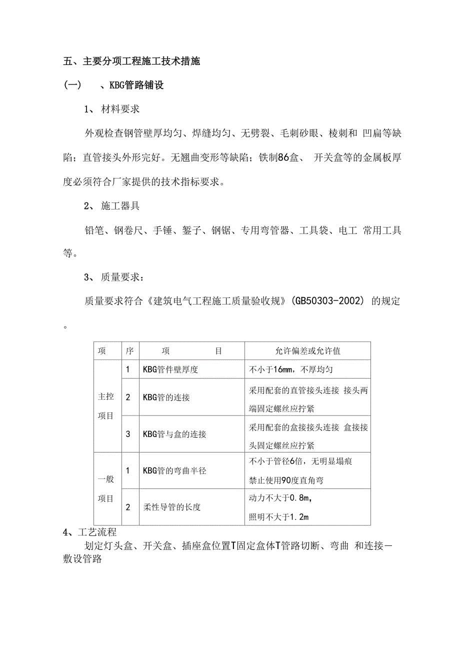 高级住宅工程电气工程施工设计方案_第5页