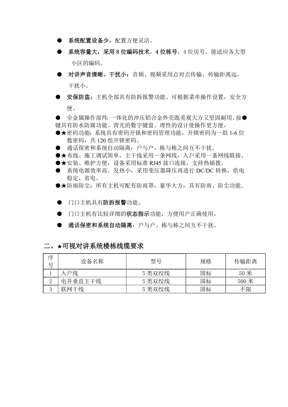 可视对讲功能及参数_第2页