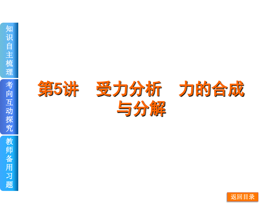 受力分析、力的合成与分解_第1页