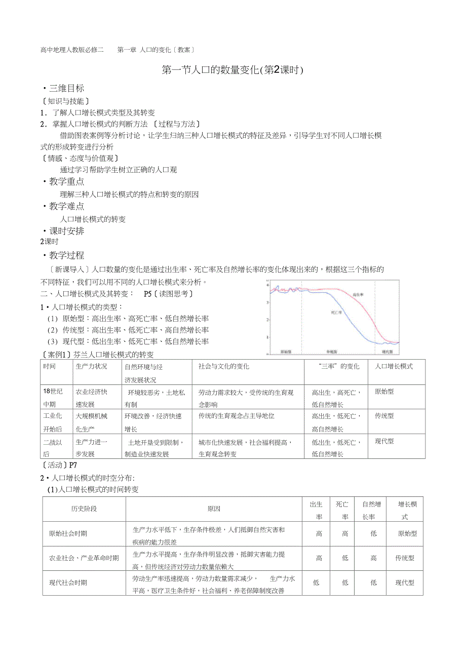 (word完整版)人教版高中地理必修二教案_第1页