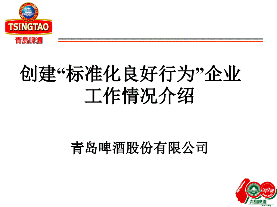 青啤公司企业标准体系介绍外发课件_第2页