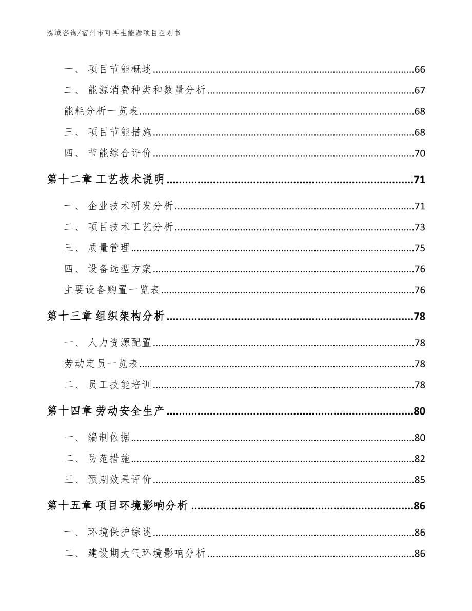 宿州市可再生能源项目企划书【范文参考】_第5页