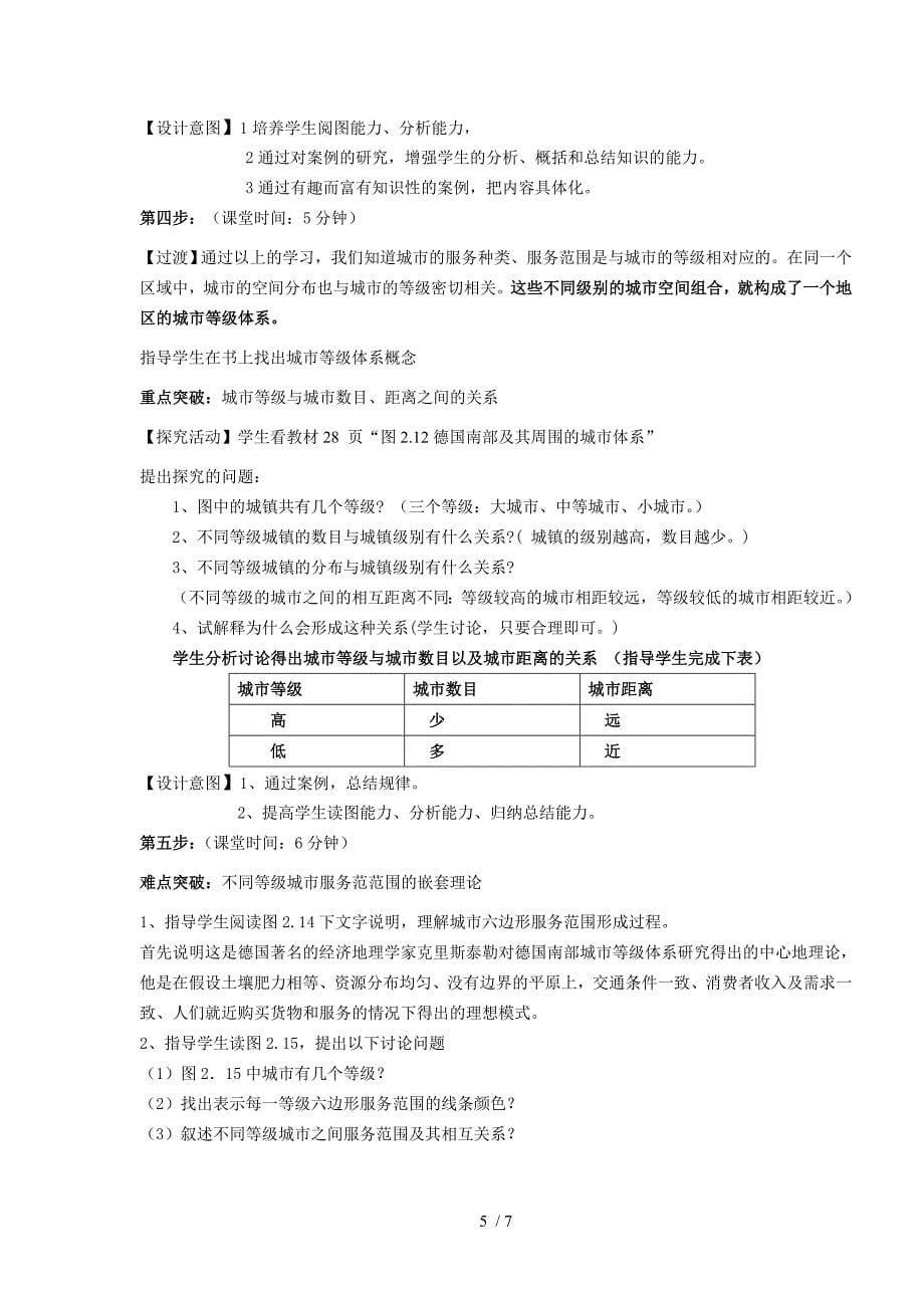 不同等级城市的服务功能学案_第5页