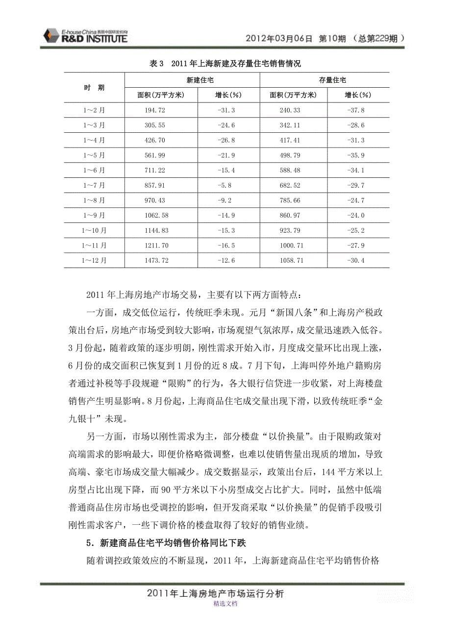 2011年上海房地产市场运行分析_第5页