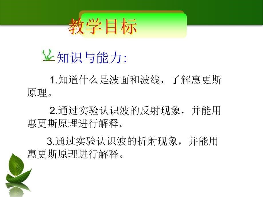 惠更斯原理波的反射和折射_第5页