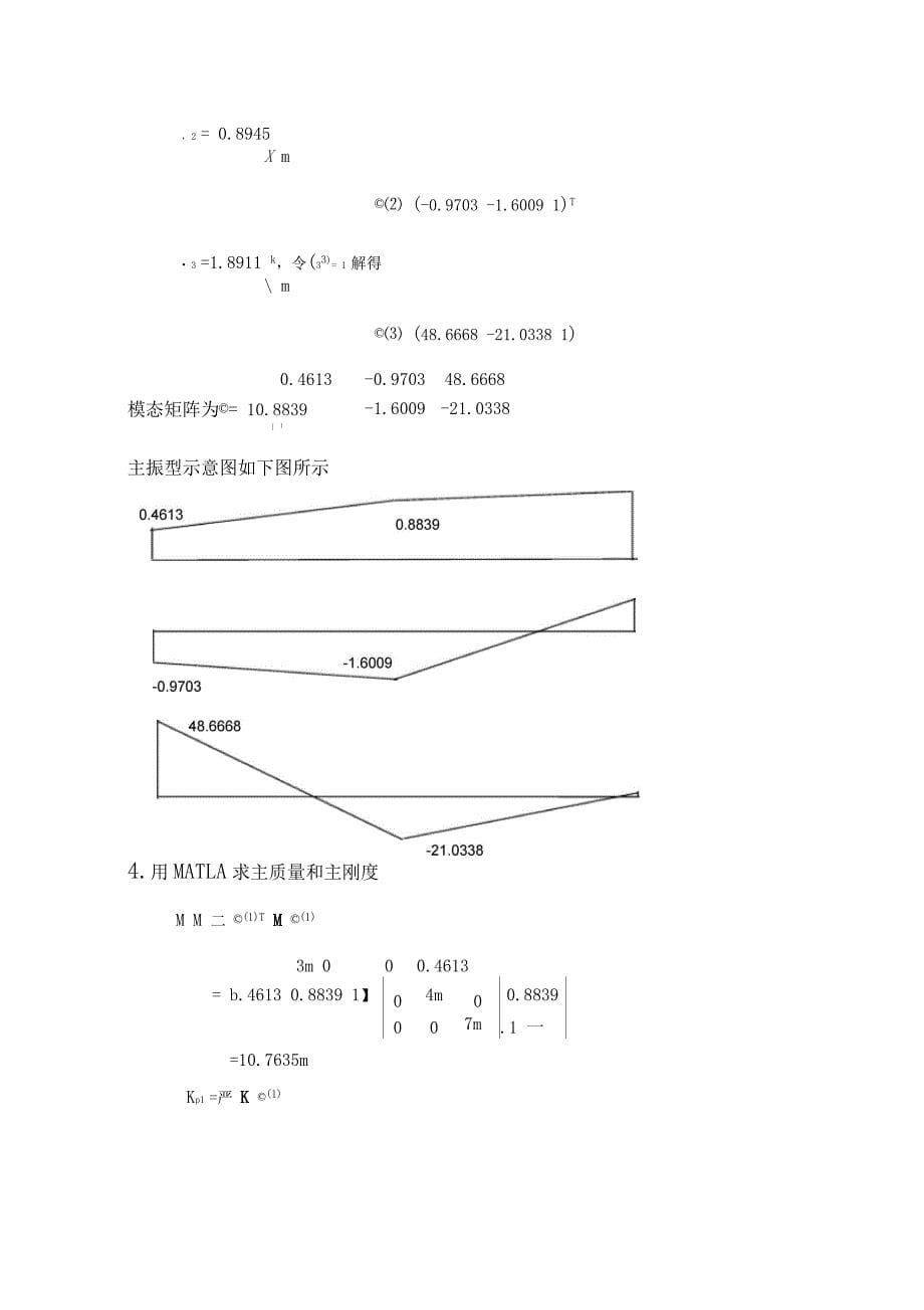 振动力学课程设计_第5页