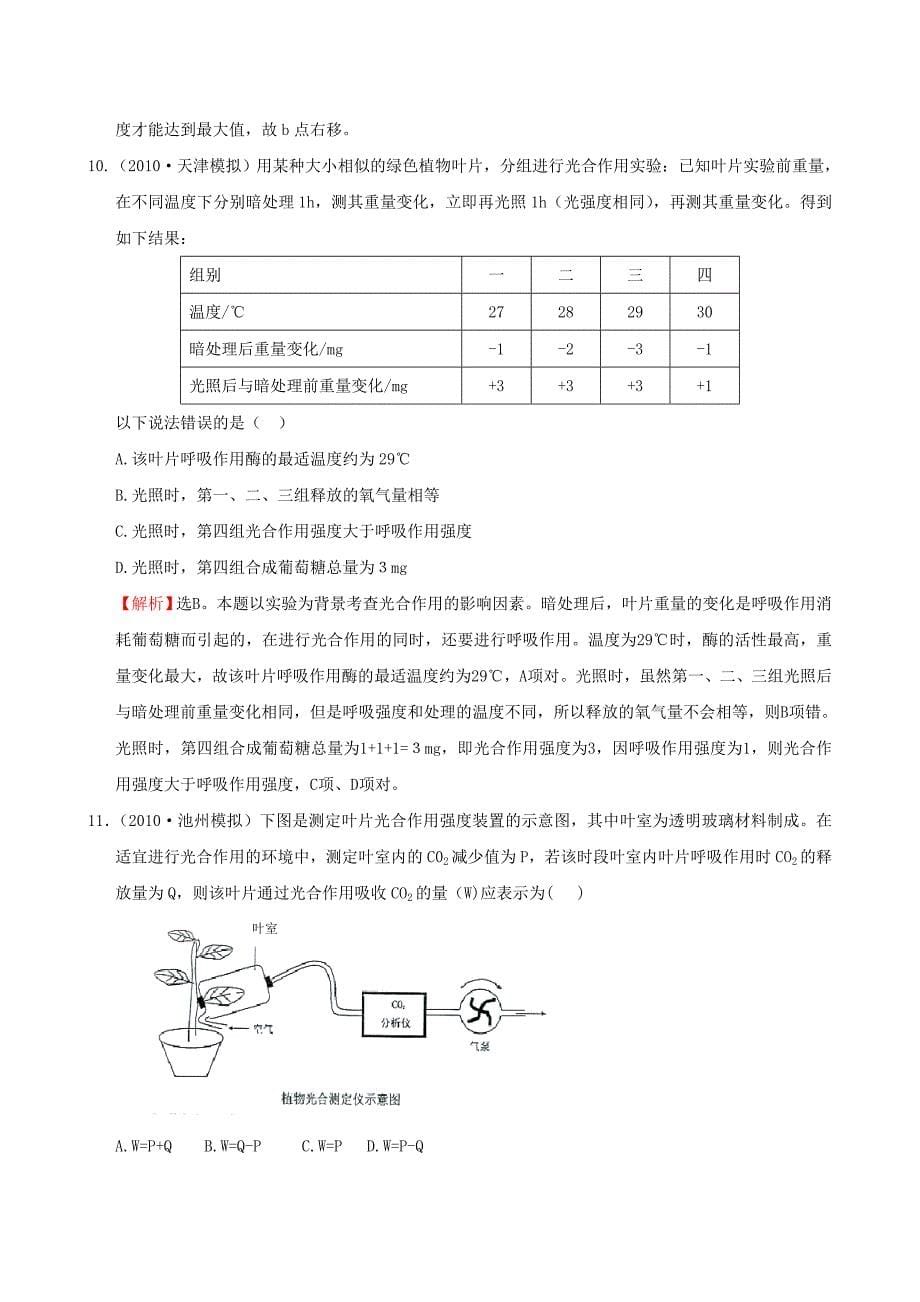 光合作用相关习题讲解_第5页