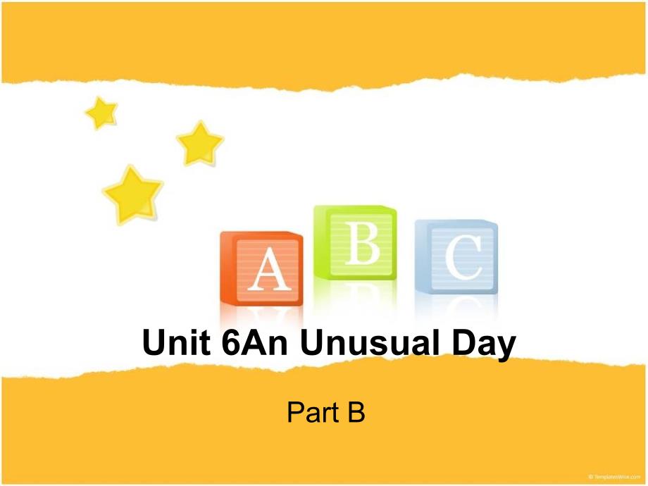 闽教版英语六上Unit 6An Unusual DayPart Bppt课件2_第5页